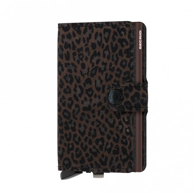 Secrid Leather Miniwallet Leopard Brown