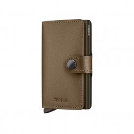 Leather Miniwallet Matte Satin Bronze