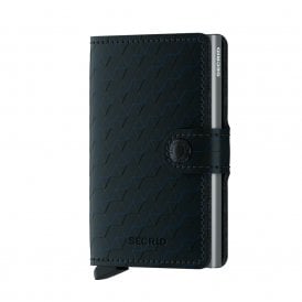 Leather Miniwallet Optical Black Titanium