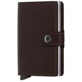 Leather Miniwallet Original Dark Brown