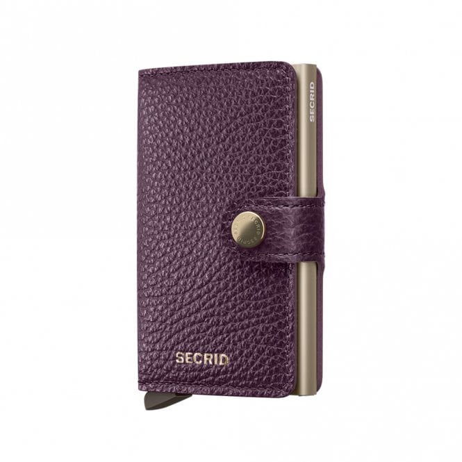 Secrid Leather Miniwallet Pebble Grape