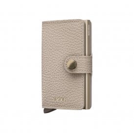 Leather Miniwallet Pebble Latte