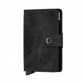 Leather Miniwallet Vintage Black
