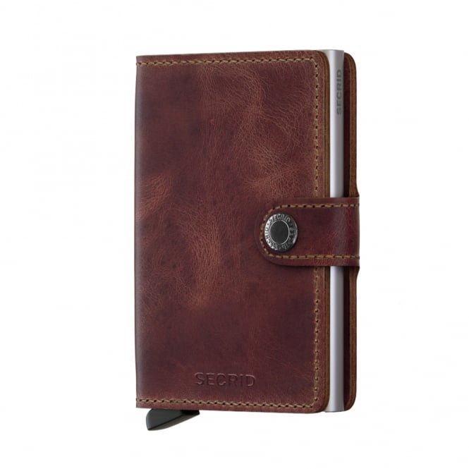 Secrid Leather Miniwallet Vintage Brown