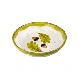 Autumn Acorns Medium Ceramic Serving Bowl