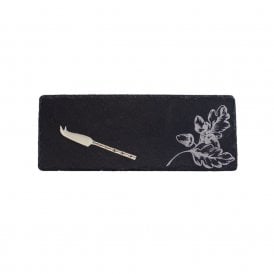 Autumn Acorns Mini Slate Cheese Board