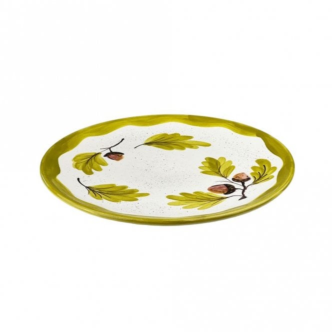 Selbrae House Autumn Acorns Round Ceramic Serving Platter