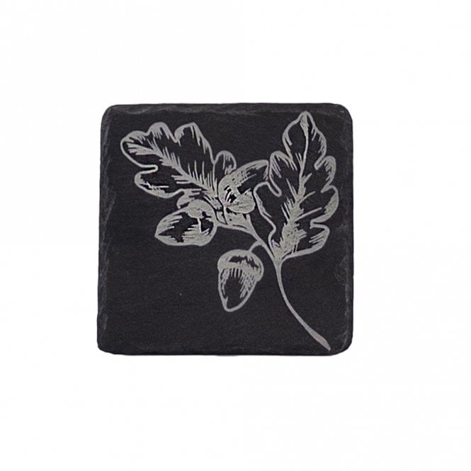 Selbrae House Autumn Acorns Slate Coaster