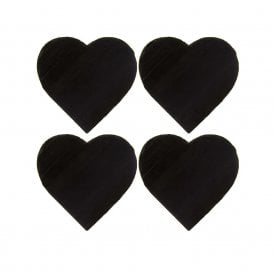 Heart Slate Coasters - Set of 4
