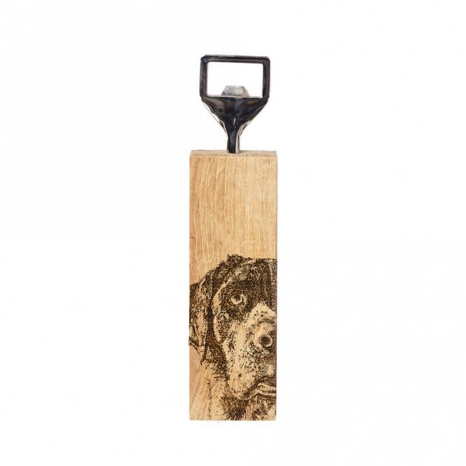Selbrae House Labrador Oak Bottle Opener