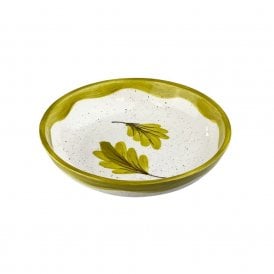 Oak Leaves Medium Ceramic Serving Bowl