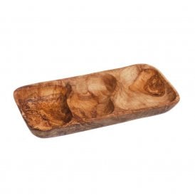 Olive Wood Antipasti Serving Bowl
