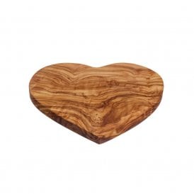 Olive Wood Heart Board