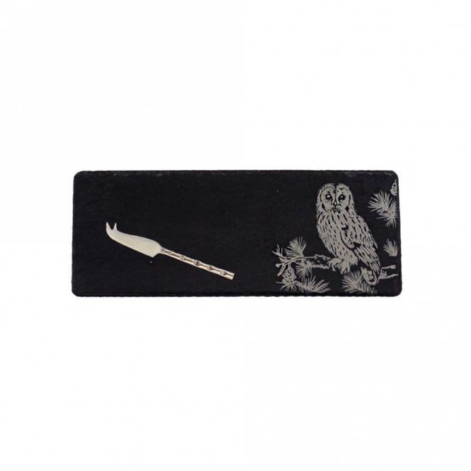 Selbrae House Tawny Owl Mini Slate Cheese Board