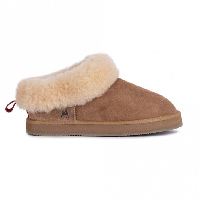 Shepherd of Sweden Alaska Chestnut Sheepskin Slipper Shoes