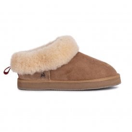 Alaska Chestnut Sheepskin Slipper Shoes