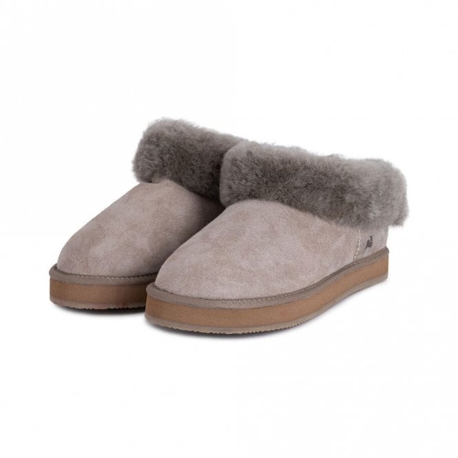 Shepherd of Sweden Alaska Stone Sheepskin Slipper Shoes