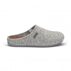 Cilla Grey Wool Mix Slippers