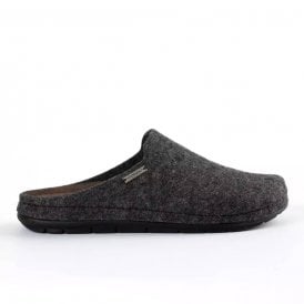 Samuel Black Wool Slippers