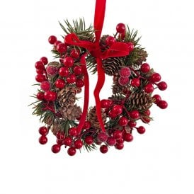 Berry Wreath with Cones & Pines 18cm