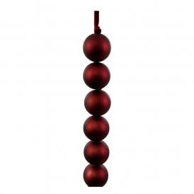 Burgundy 4cm Ball Garland 180cm