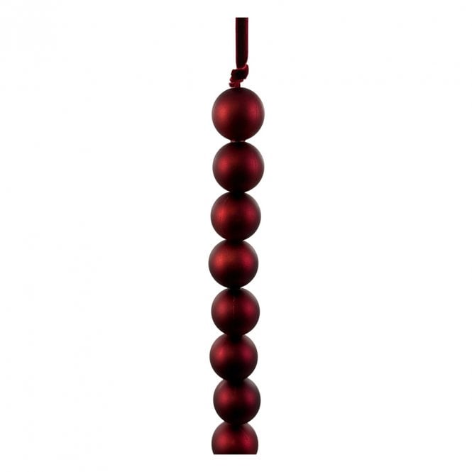 Shishi Burgundy Ball Garland 180cm
