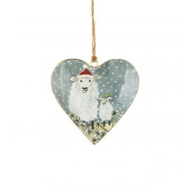 Ewe and Me Heart Hanging Decoration