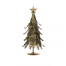 Leaf Gold Christmas Tree Standing Decoration