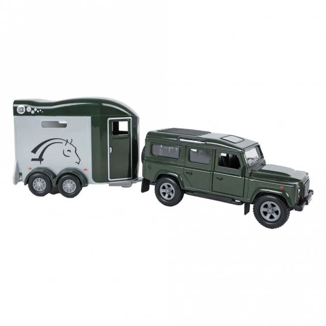 Siku Toys Land Rover with Cheval Liberate Horse Trailer Toy