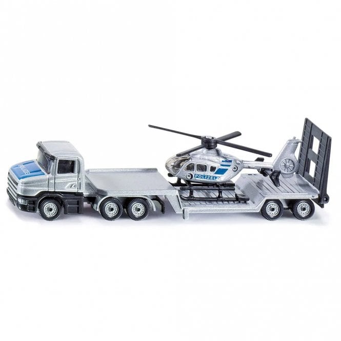 Siku Toys Low Loader with Police Helicopter Toy Vehicle