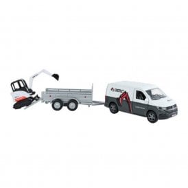 VW Transporter with Mini Digger