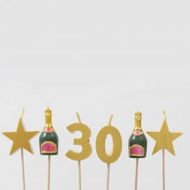 30th Birthday Candle Set