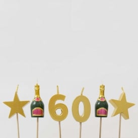 60th Birthday Candle Set