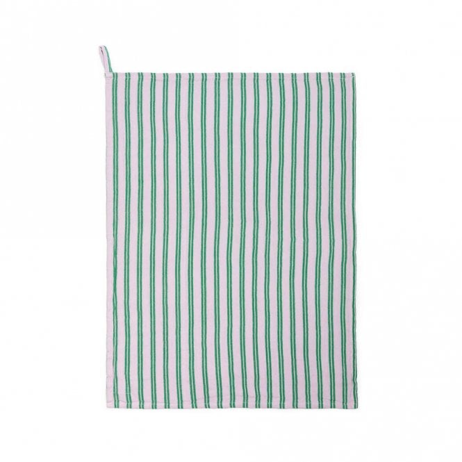 Sophie Home Lilac Striped Cotton Tea Towel