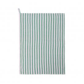 Lilac Striped Cotton Tea Towel