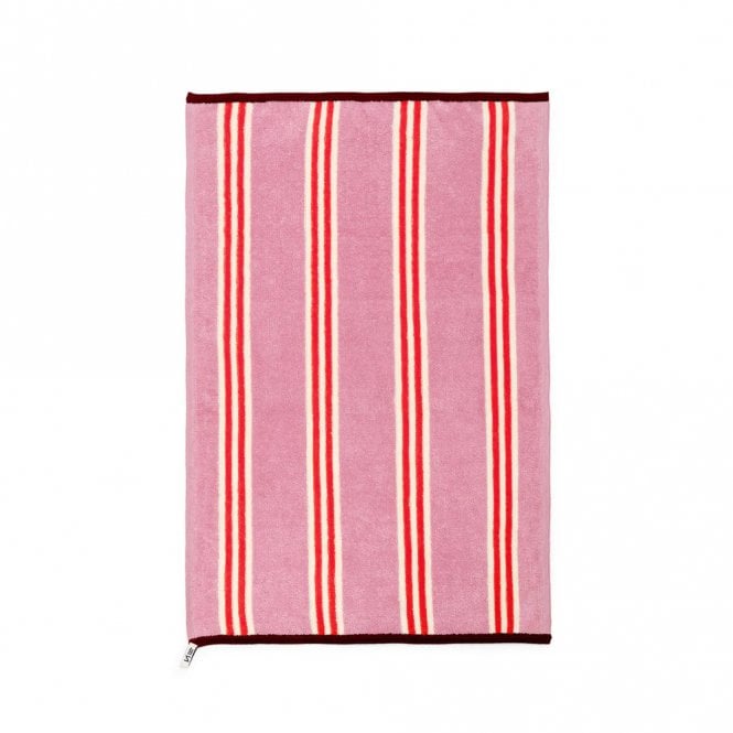 Sophie Home Pink Stripe Terry Toweling Hand Towel
