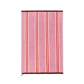 Pink Stripe Terry Toweling Hand Towel