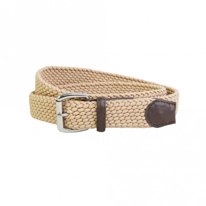 Sophos Lifestyle Aylsham Biscuit Cornrow Elastic Web Belt