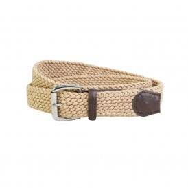 Aylsham Biscuit Cornrow Elastic Web Belt