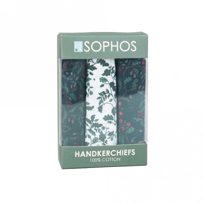 Sophos Lifestyle Rutland Heritage Print Cotton Handkerchief Set