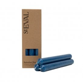Bedruthan Blue Unscented Dinner Candle Pack