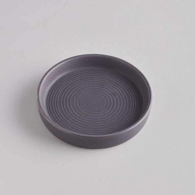 St. Eval Dark Grey Small Candle Plate