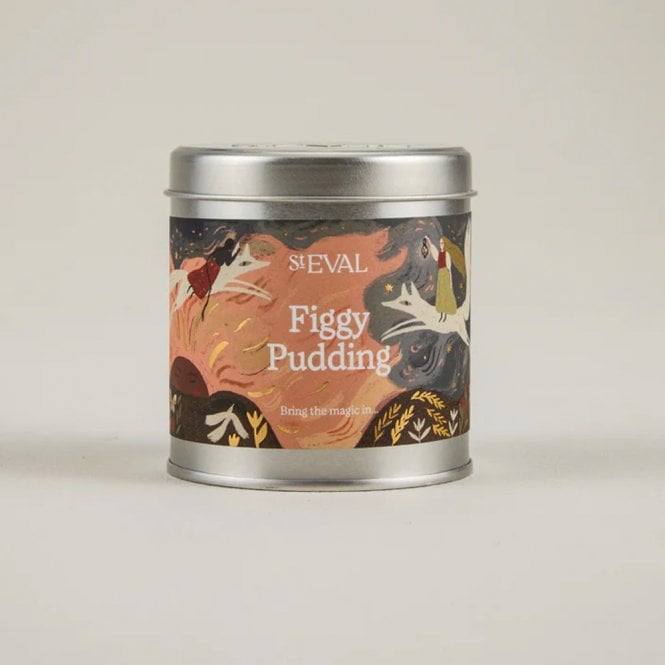 St. Eval Figgy Pudding Christmas Tin Candle