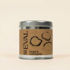 Ginger & Lemongrass Scented Tin Candle