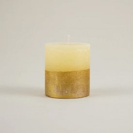 Inspiritus Gold Half-Dipped Pillar Candle