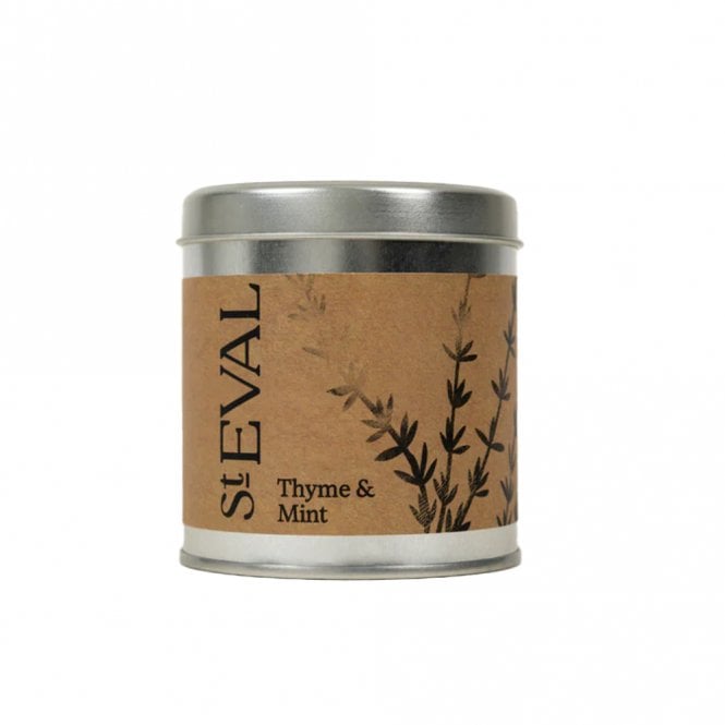 St. Eval Thyme & Mint Scented Tin Candle