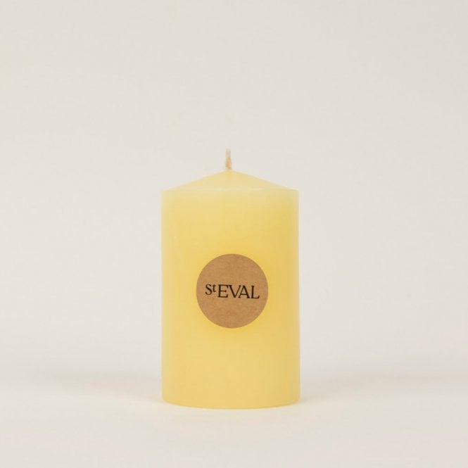 St. Eval Unscented Church Pillar Candle 3