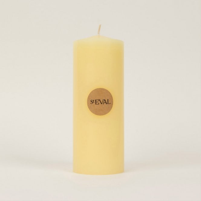 St. Eval Unscented Church Pillar Candle 3
