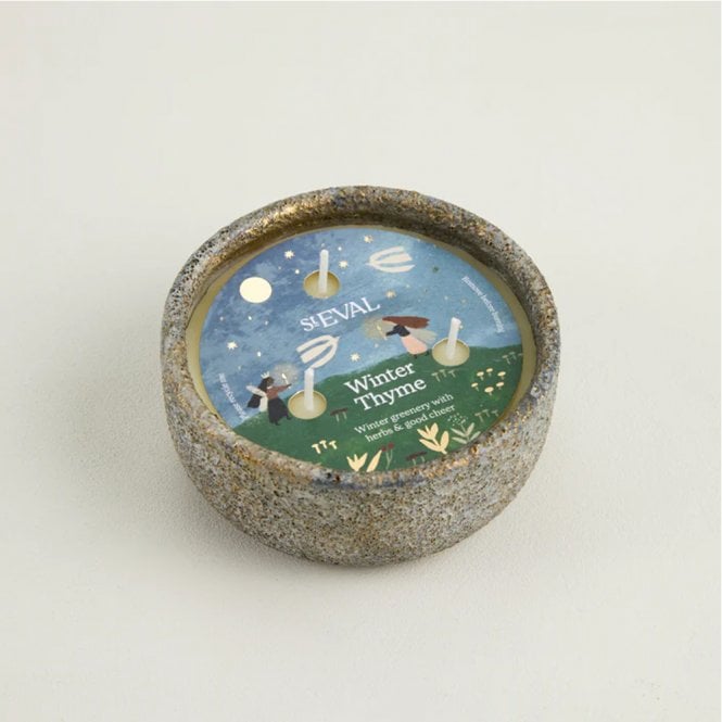 St. Eval Winter Thyme Scented Christmas Small Pot Candle