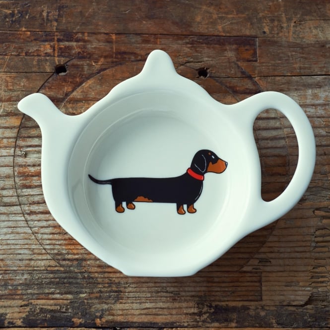 Sweet William Dachshund Teabag Dish